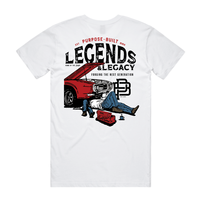 Purpose-Built The Legend and the Legacy t-shirt in white, additional product image