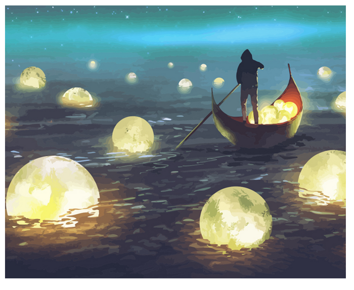 The River of Light Paint by Numbers Kit