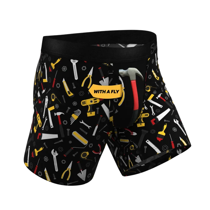 The Tool Belt - Hammer and Tools Ball Hammock® Pouch Underwear With Fly