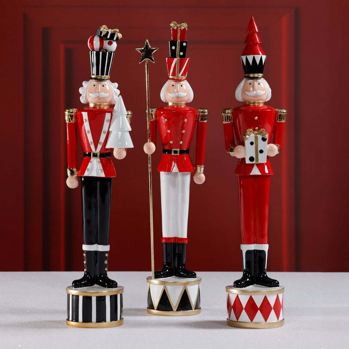 The Twinkle Troop - Set of 3 Assorted Soldiers - Holiday Decor by Carlyle Avenue
