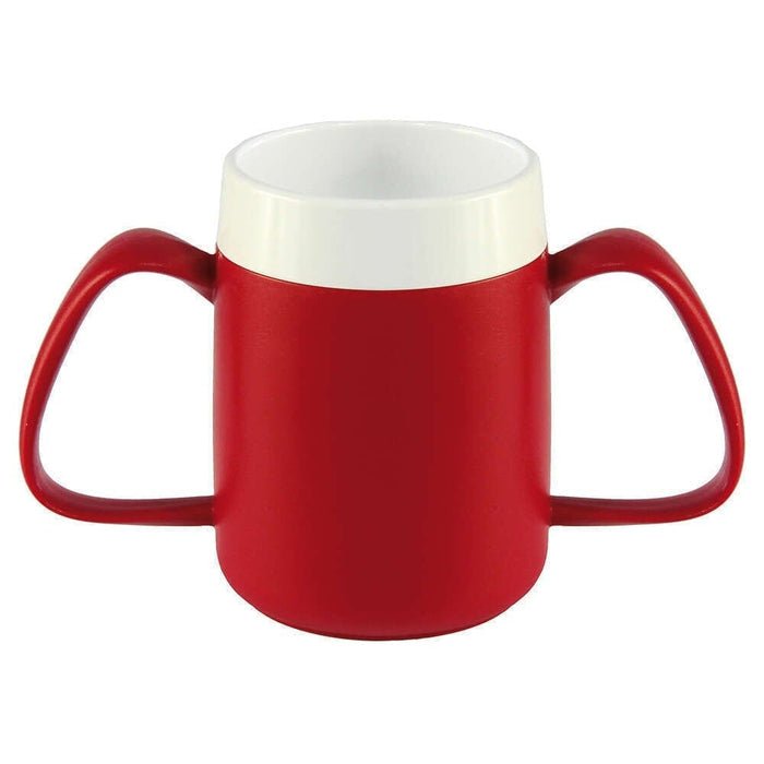 Image of Thermo Safe Two Handled Insulated Mug on a plain background.