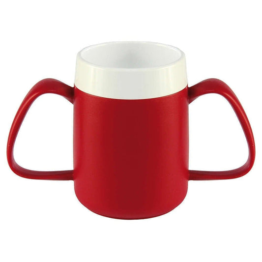 Image of Thermo Safe Two Handled Insulated Mug on a plain background.