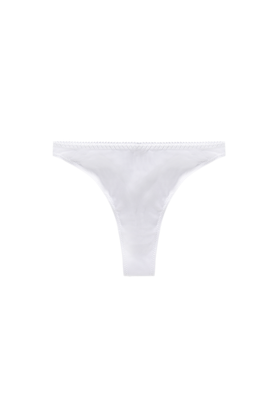 witte gladde string