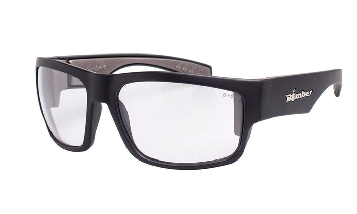 Bomber Tiger Bomb ANSI Z87+ safety glasses with clear anti-fog lens