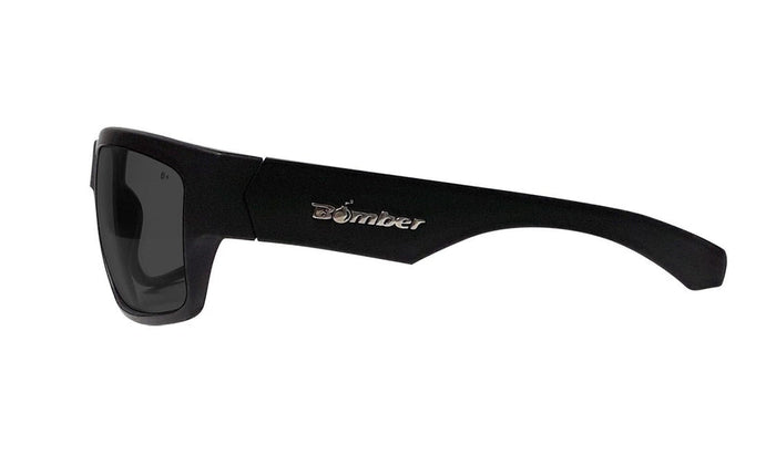 Bomber Tiger Bomb smoke anti-fog safety glasses, detail of the temple arms