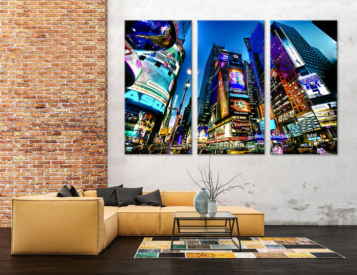 Times Square Canvas Print #9178