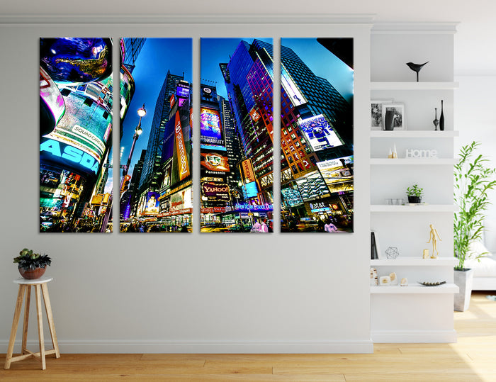 Times Square Canvas Print #9178