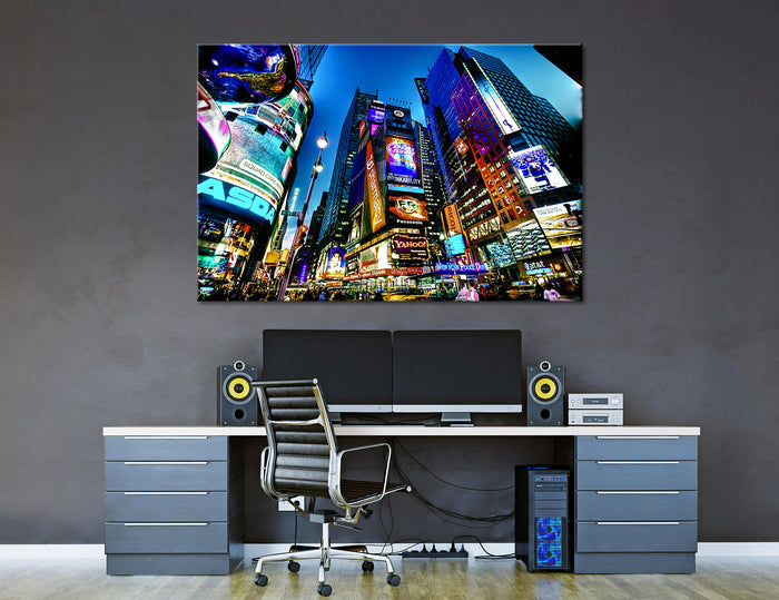 Times Square Canvas Print #9178