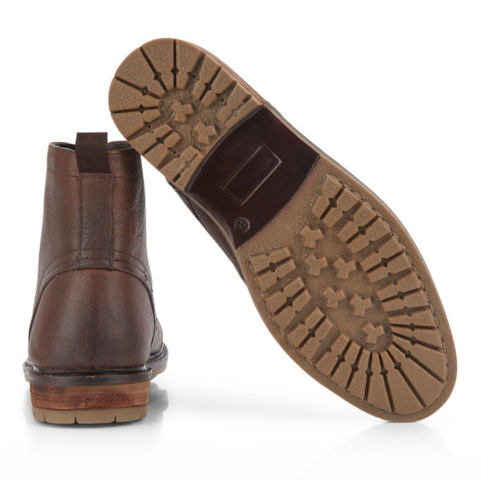 Tintern Leather Lace up Boots - Brown