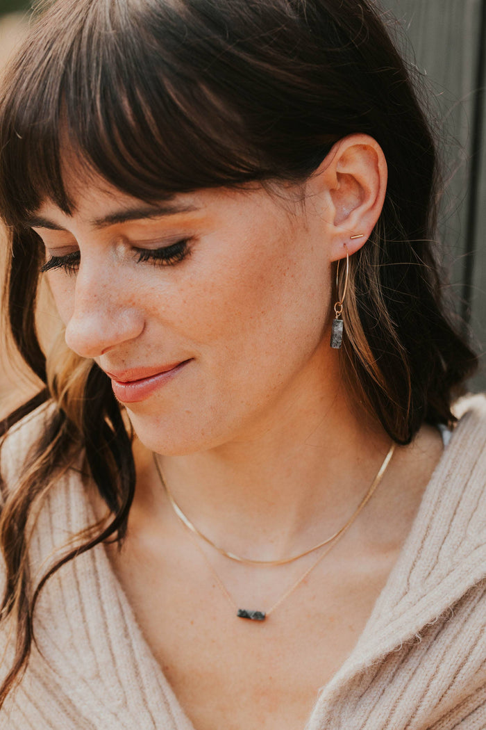 Tiny Bar Studs | 14kt Gold Fill / 6mm