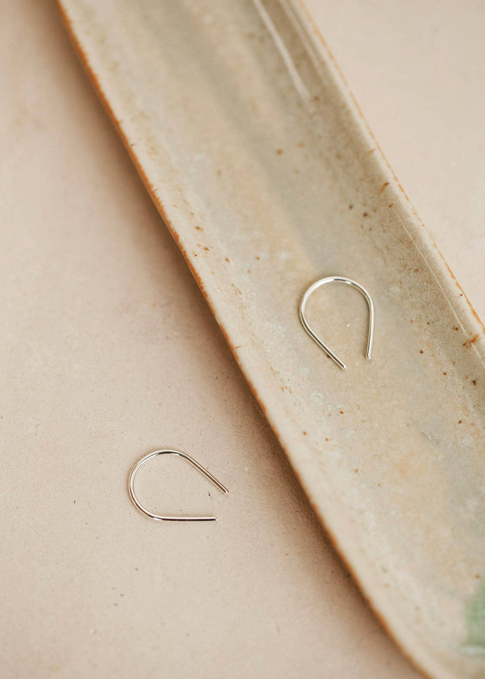 Tiny Horseshoe Earrings | 14kt Gold Fill  or  Sterling Silver
