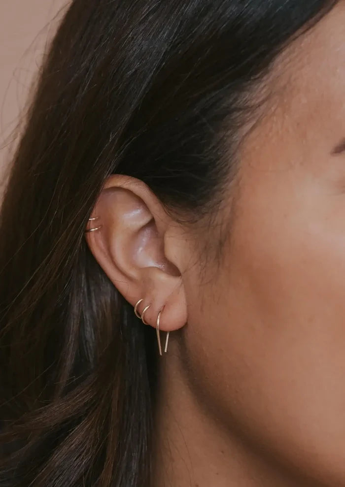 Tiny Horseshoe Earrings | 14kt Gold Fill  or  Sterling Silver