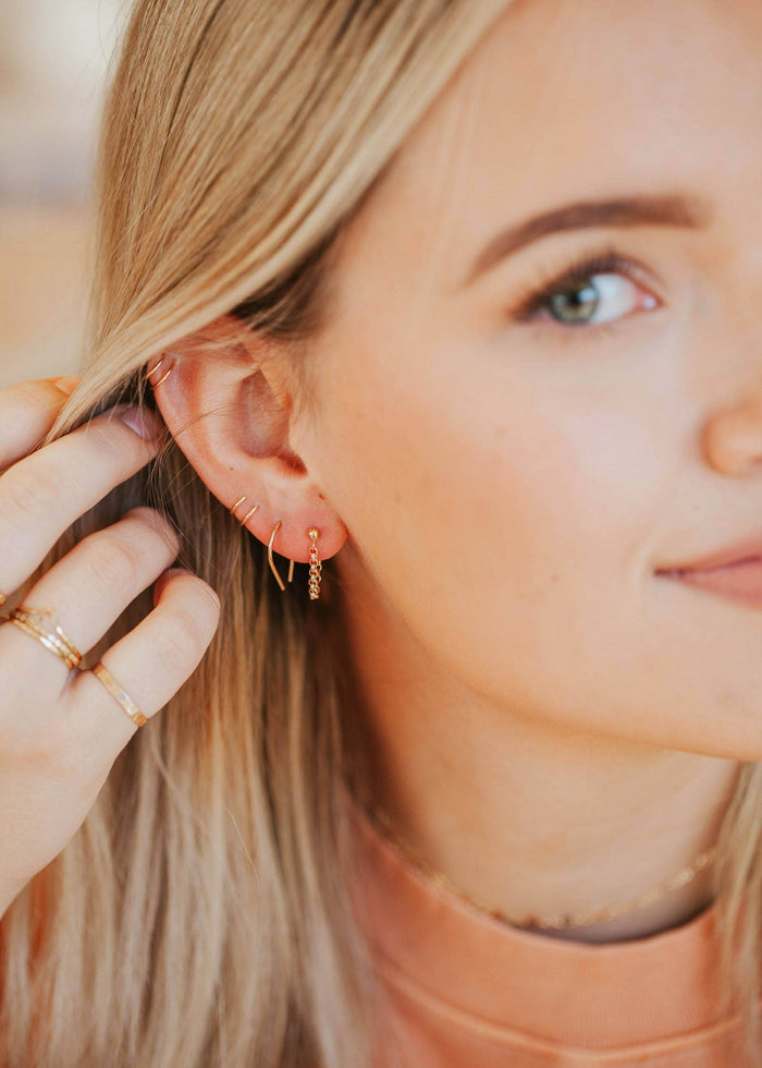 Tiny Horseshoe Earrings | 14kt Gold Fill  or  Sterling Silver