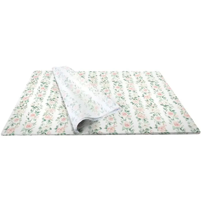 Tissue - Printed - Pink Roses