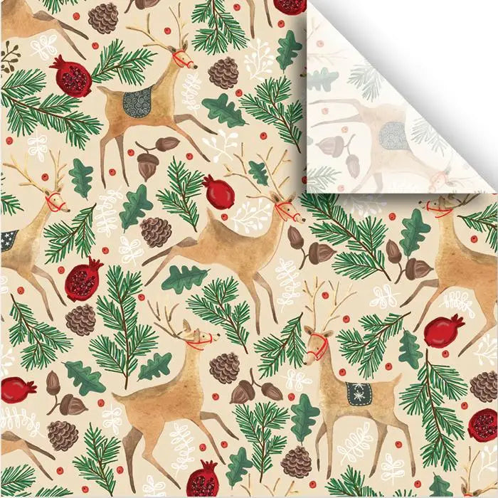 Tissue - Printed - Reindeer Tapestry - Retail 6 Pack (24