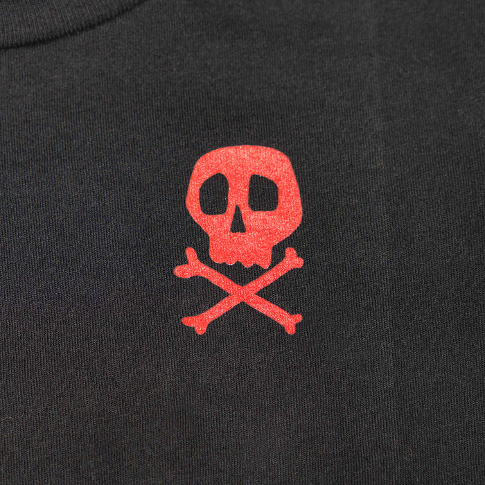 Fasthouse toddler Lost Boys tee in black, close-up detail of the graphic