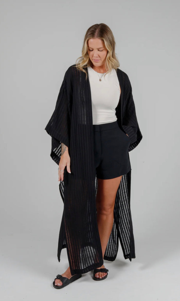 TOFINO POSEY LINEN BLEND OPEN COVER UP