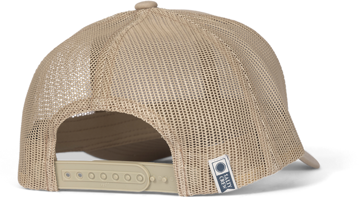 Salty Crew Topstitch retro trucker hat in khaki, additional product image
