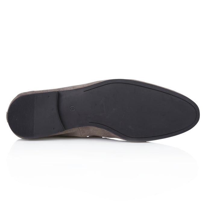 Tottenham Smart Formal Suede Leather Loafers - Grey