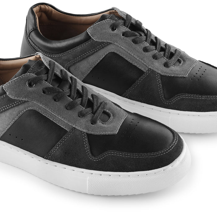 Trentham Leather Smart Casual Trainers - Black