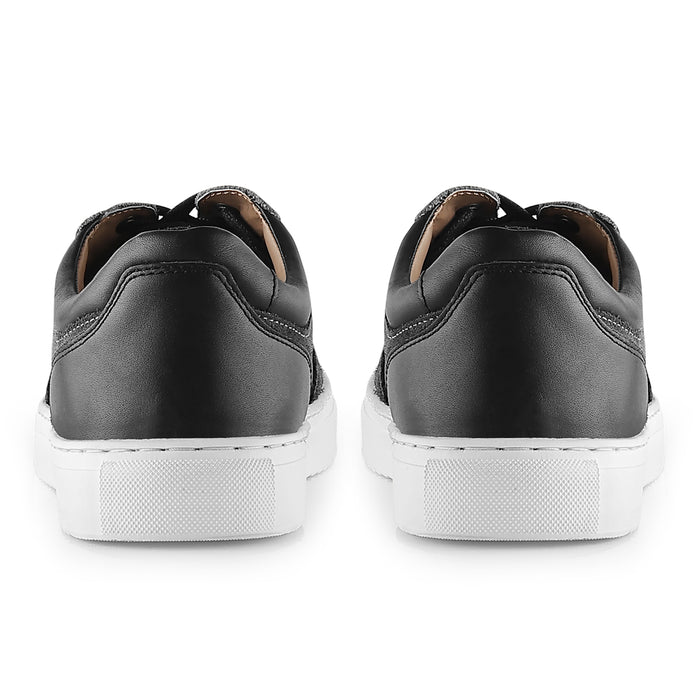 Trentham Leather Smart Casual Trainers - Black