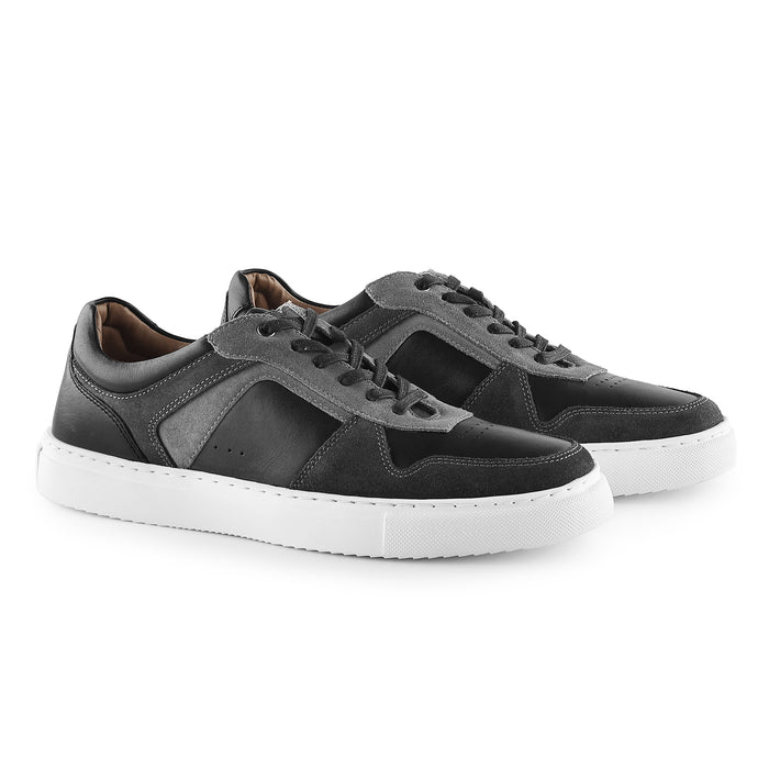 Trentham Leather Smart Casual Trainers - Black