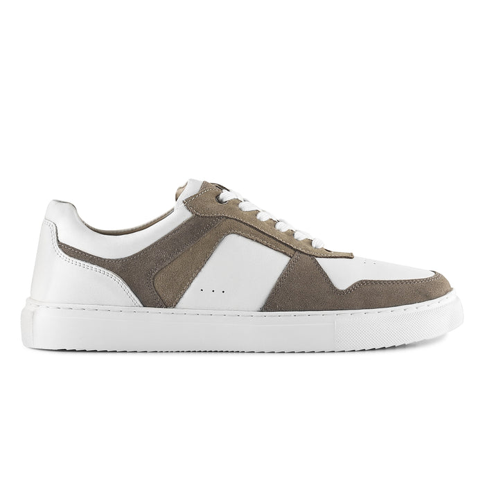 Trentham Leather Smart Casual Trainers - White