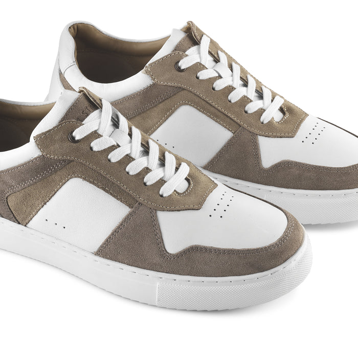 Trentham Leather Smart Casual Trainers - White
