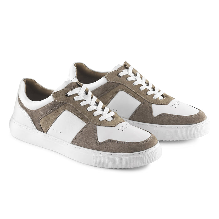 Trentham Leather Smart Casual Trainers - White