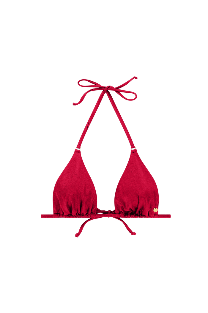 rood bikini top triangel verstelbaar