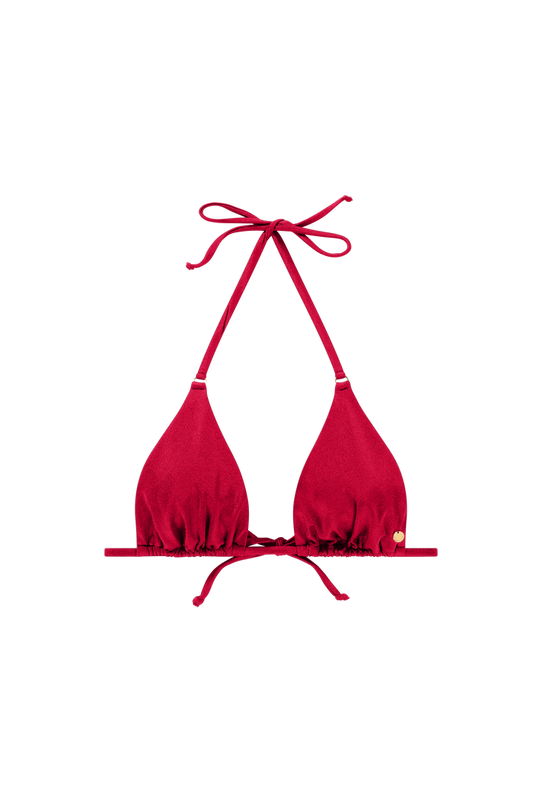 rood bikini top triangel verstelbaar
