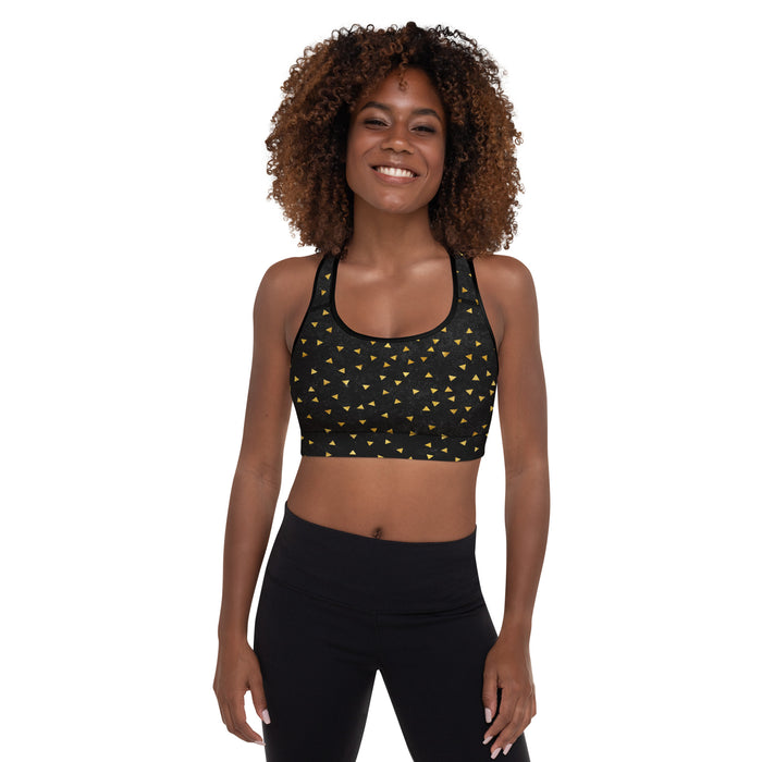 Triangles Padded Sports Bra
