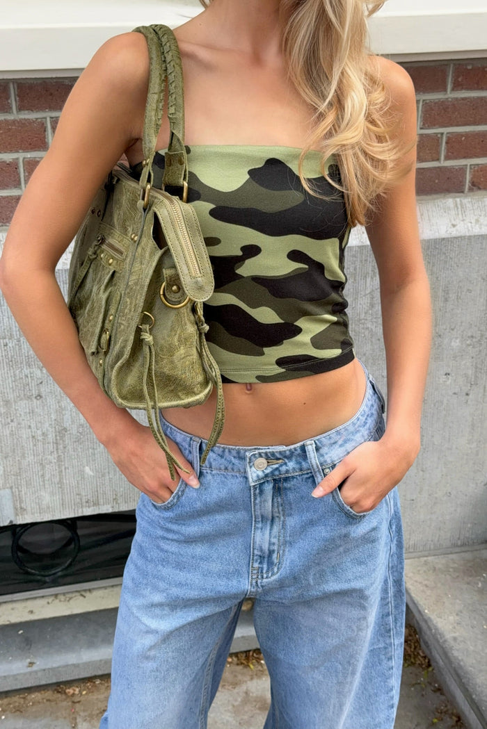 "Tube" top green