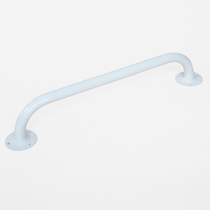 Close-up of the textured or fluted grip section on Tubular Steel Grab Rail grab rail, highlighting the anti-slip surface.
