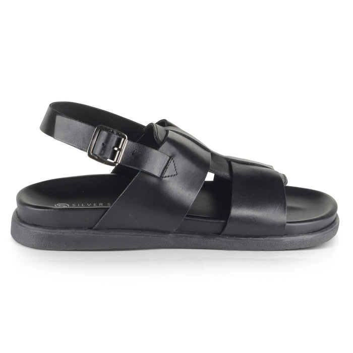 Tucson Leather Sandals For Men - Black