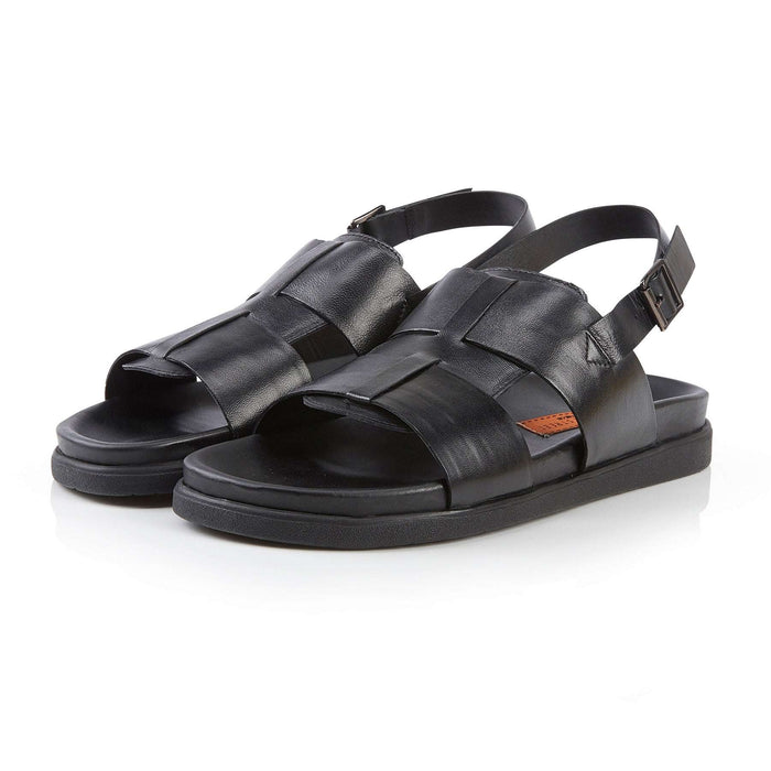 Tucson Leather Sandals For Men - Black