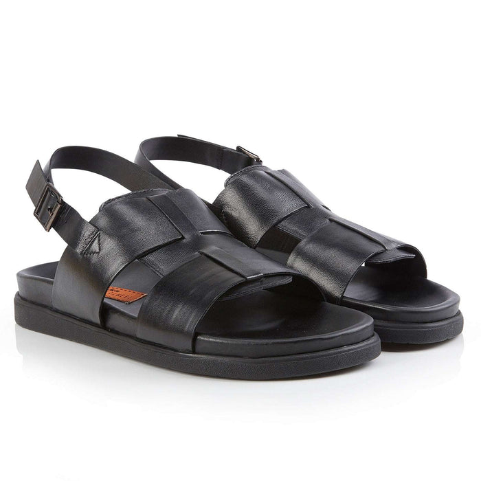 Tucson Leather Sandals For Men - Black