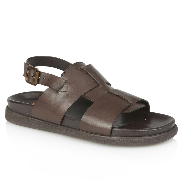 Tucson Men's Leather Sandals - Brown
