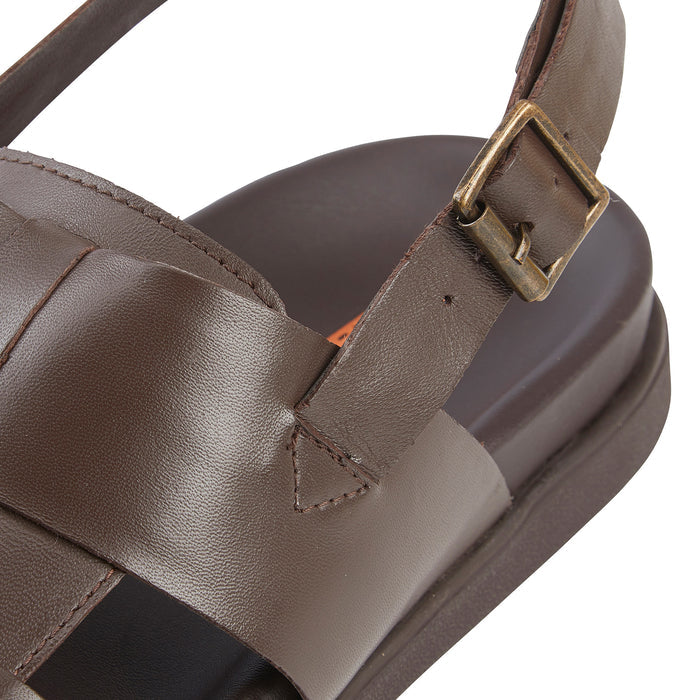 Tucson Men's Leather Sandals - Brown
