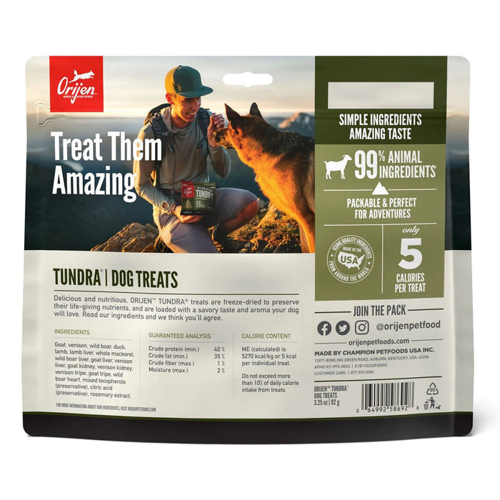 Tundra Freeze-dried Dog Treats 3.25oz