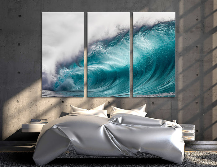 Turquoise Wave Canvas Print #7038