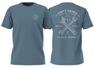 Troll Co. Twisting Wrenches graphic tee in slate, big and tall sizing