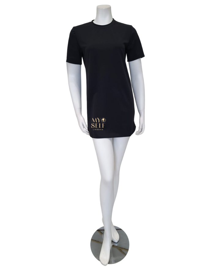 Undercover Waterwear S22-TUNIC-BLACK Black Short Sleeve Swim Tunic Top myselflingerie.com