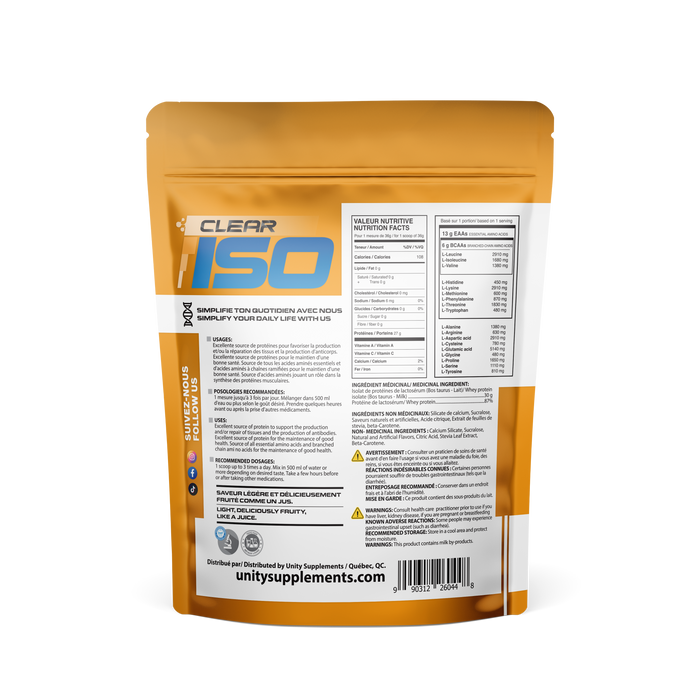 Unity Juice Protein - Peach & Mango 410g