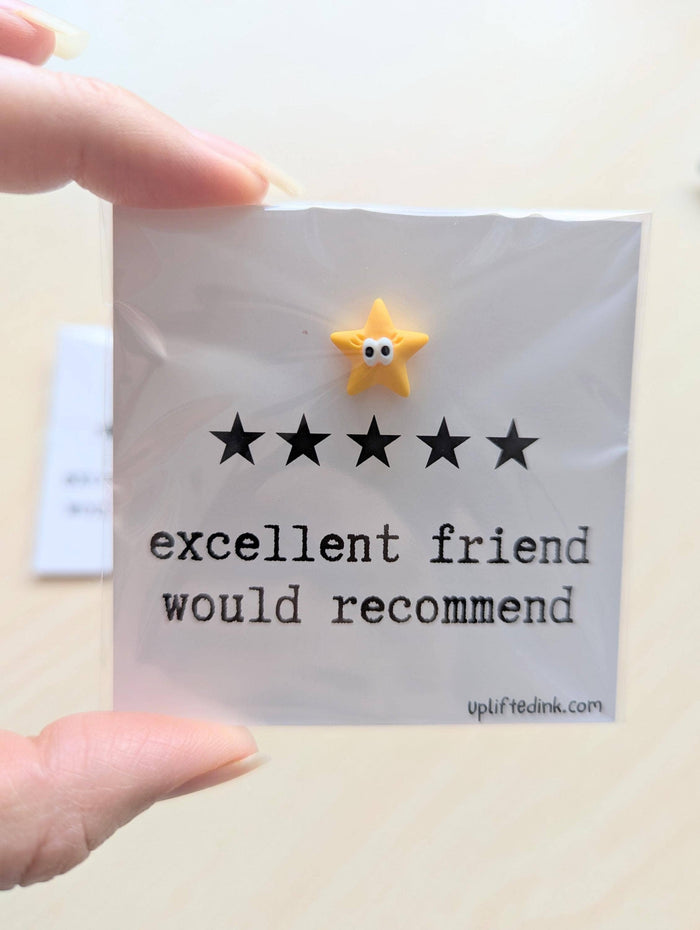 UPLIFTED INK Friendship Card - Excellent Friend Would Recommend