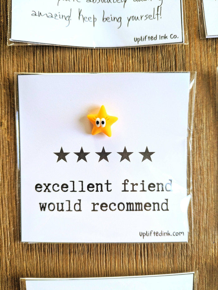 UPLIFTED INK Friendship Card - Excellent Friend Would Recommend