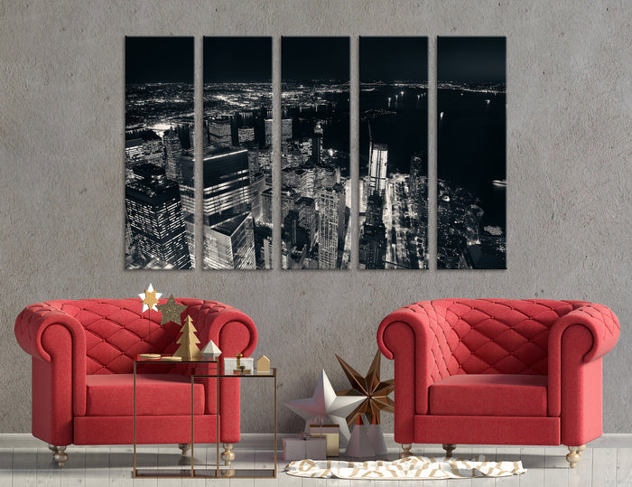 Urban Skyscrapers Canvas Print #9160