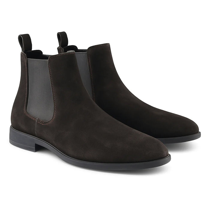 Vauxhall Suede Leather Chelsea Boots - Brown