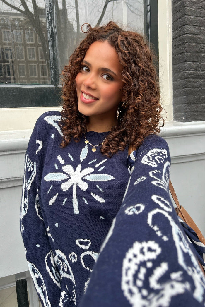 "Vera" Sweater navy