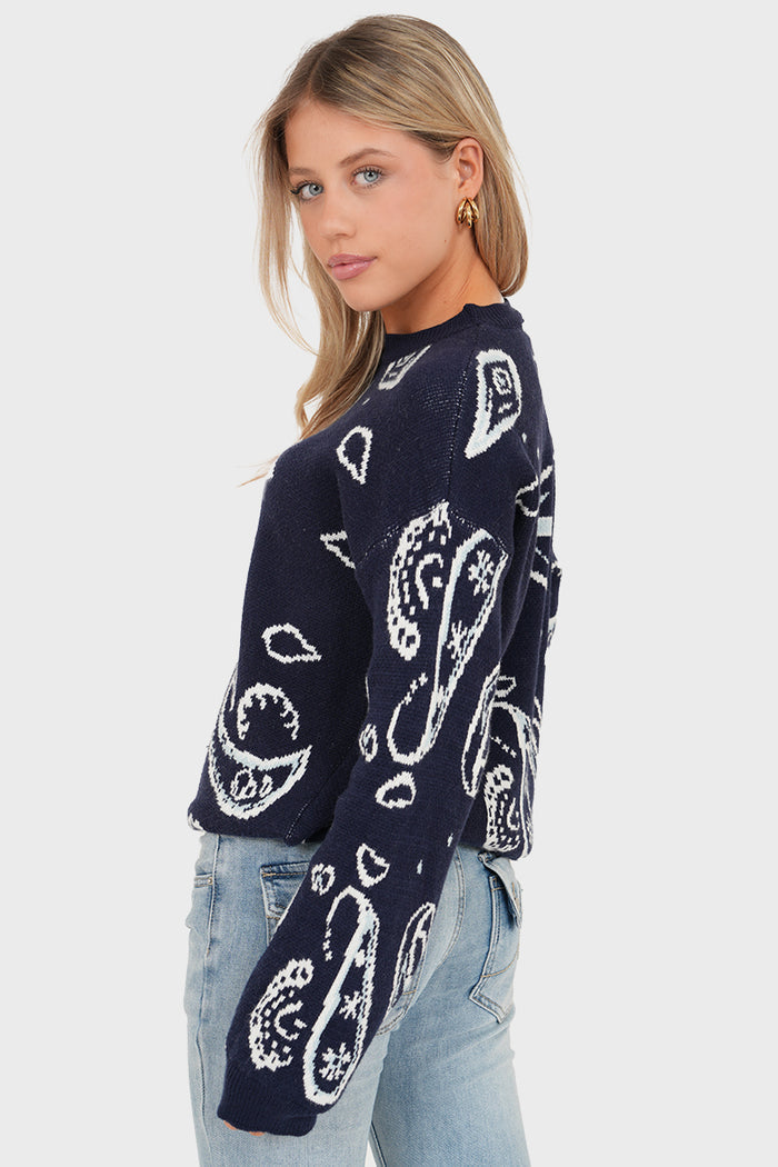 "Vera" Sweater navy